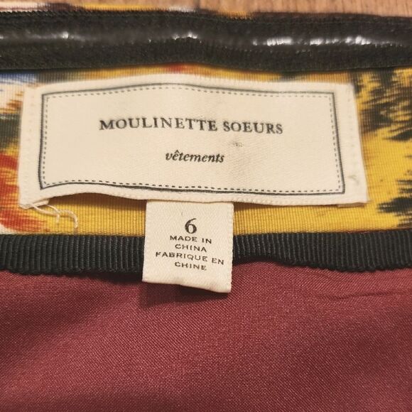 Moulinette Soeurs Purple Black Strapless Sheath Mini Dress - Picture 8 of 9